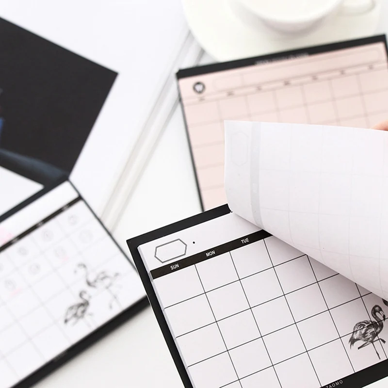 

1PC 30 Sheet Creative Simple Weekly Planner Book Desktop Schedule Month Plan Tear the Notebook Work Efficiency Summary