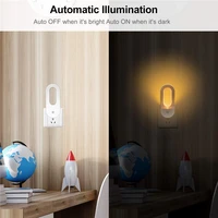 2pcs plug in night light warm white led night lights eye protection lamp usb led bedside lamps for the bedroom light fixtures c