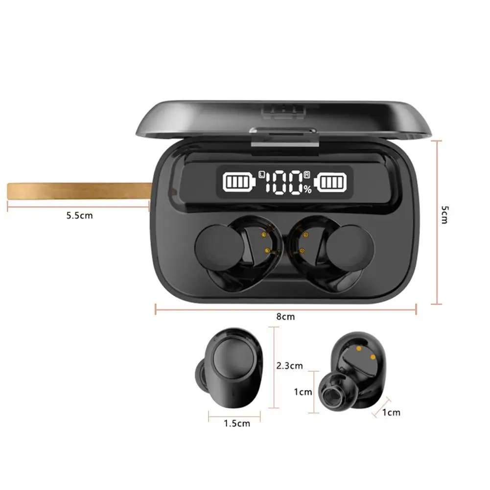 

HOT SALESNew Arrival TWS LED Bluetooth 5.1 Touch Control Earphones with Charging Box Stereo Earbuds