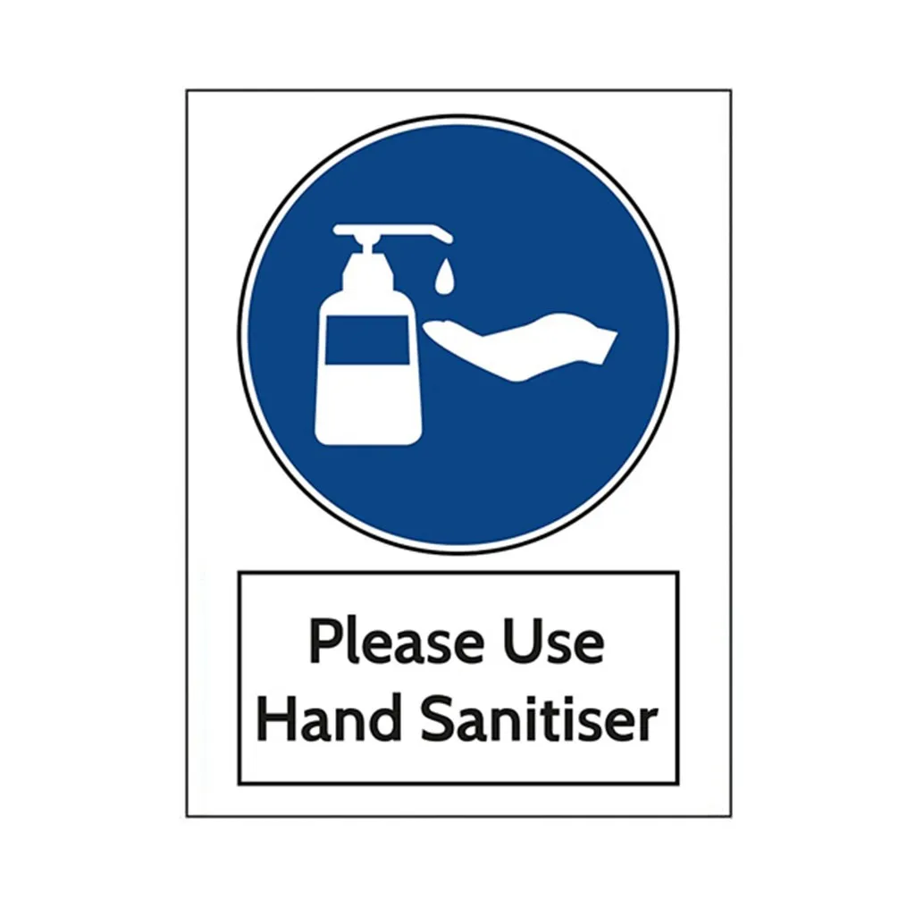Public Area Warning Wall Stickers Use Hand Sanitiser Please Sign Marker Notice Sticker Self Adhesive Mural Dropshipping | Дом и сад