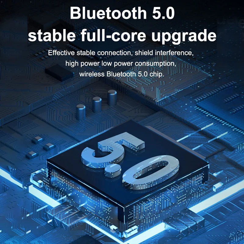 

Wireless Earphones Bluetooth 5.0 Earphones, Painless Ear Buttons, LED Display, Suitable for Android and IOS