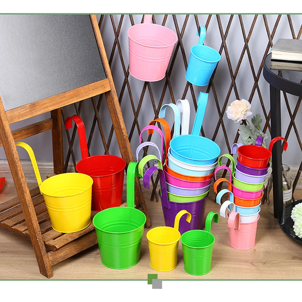 Металлический настенный крючок для цветочного горшка подвесная железная