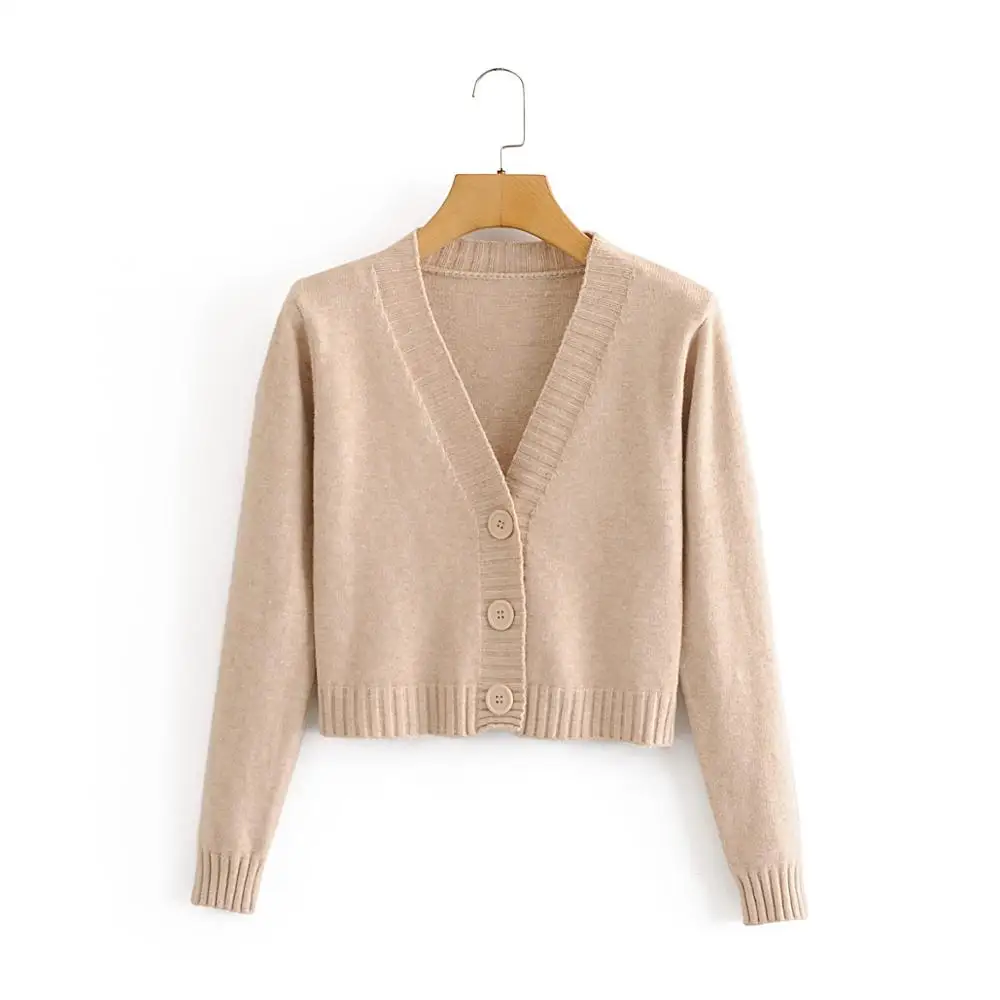 

2020 spring and autumn new short V-neck loose women's BM cardigan shawl outer sweater