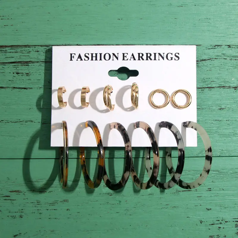 Женские богемные серьги JJFOUCS набор из металлических круглых серег и ракушек