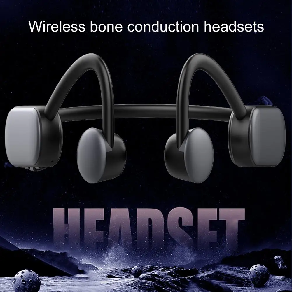 

Гарнитура костной проводимости, легкие беспроводные наушники, Универсальные наушники Bluetooth для ноутбука, планшета, наушники костной провод...