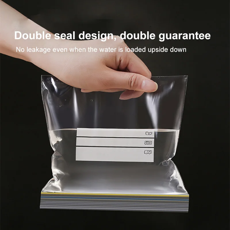 

Japanese-style Double-seal PE Food Preservation Bag Wholesale Size Sealed Bag Thickened Self-sealing Refrigerator Storage Bag