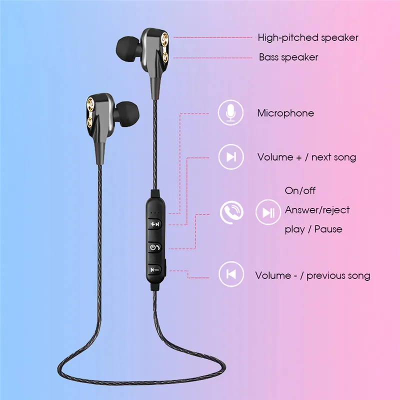 S10 Bluetooth наушники беспроводные четыре блока привода с усиленными басами для
