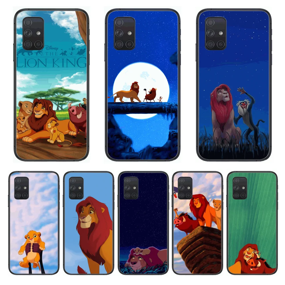 

The Lion King Phone Case Hull For Samsung Galaxy A 50 51 20 71 70 40 30 10 E 4G 5G S Black Shell Art Cell Cover
