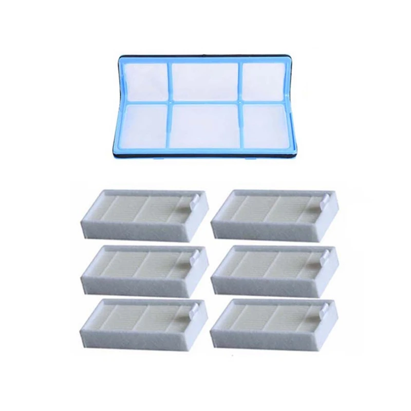 

7 шт./компл. (1xосновной фильтр + 6x эффективный Hepa фильтр) для Chuwi Ilife V5 V5S V3 V3S V5 Pro V50 V55 X5 Запчасти для робота-пылесоса