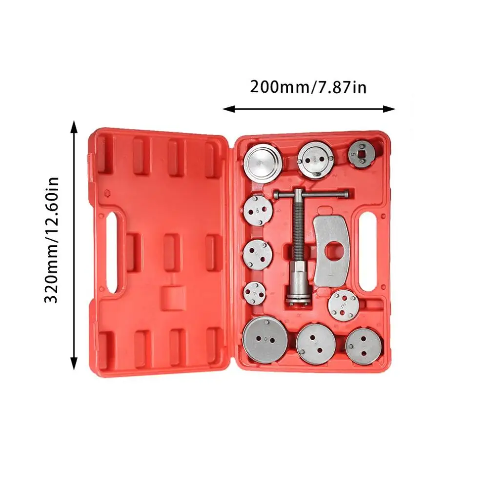 

12pcs Auto Universal Disc Brake Caliper Car Wind Back Pad Piston Compressor Automobile Garage Repair Tool Kit