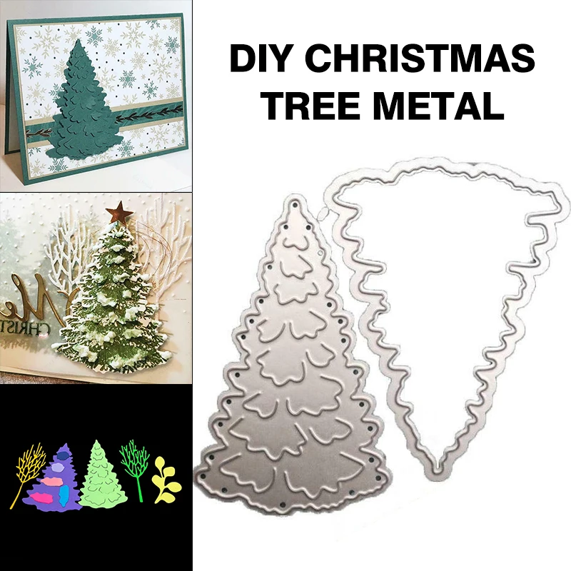 DIY рождественская елка металлические режущие штампы Трафаретный Скрапбукинг