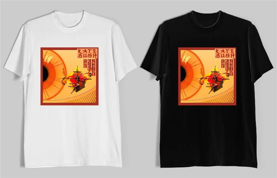 Новая мужская черная футболка Kate Bush The Kick Inside рок группа размер S 2Xl классный