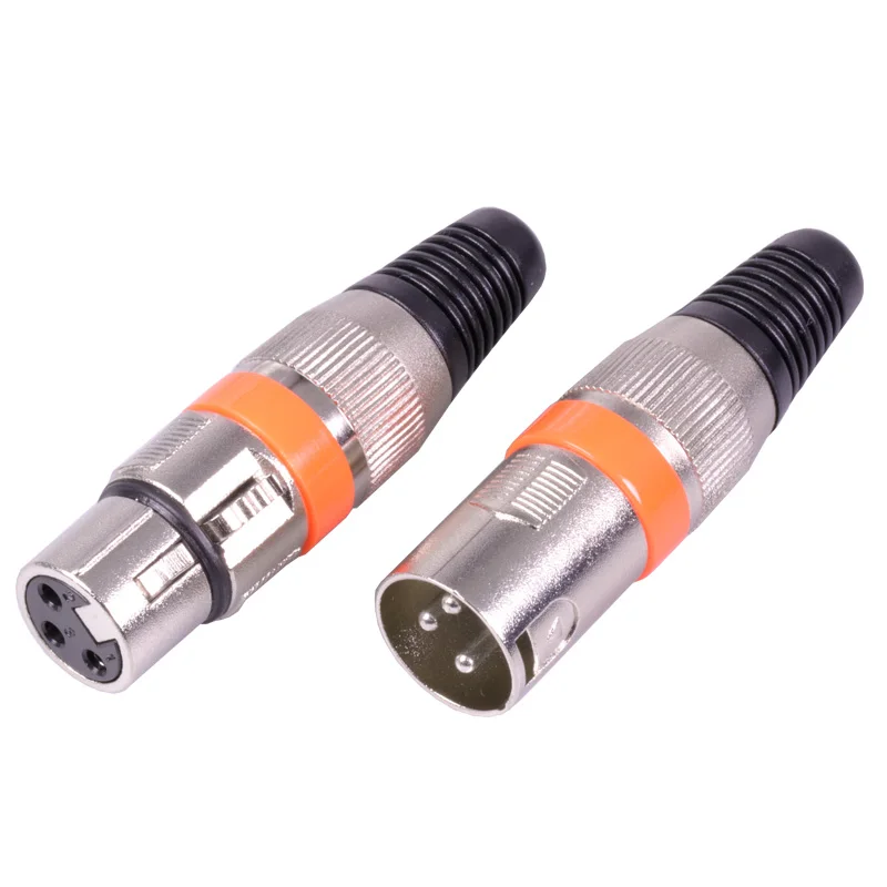 Профессиональный 3 контактный разъем XLR штекер и гнездо микрофона в наличии 10