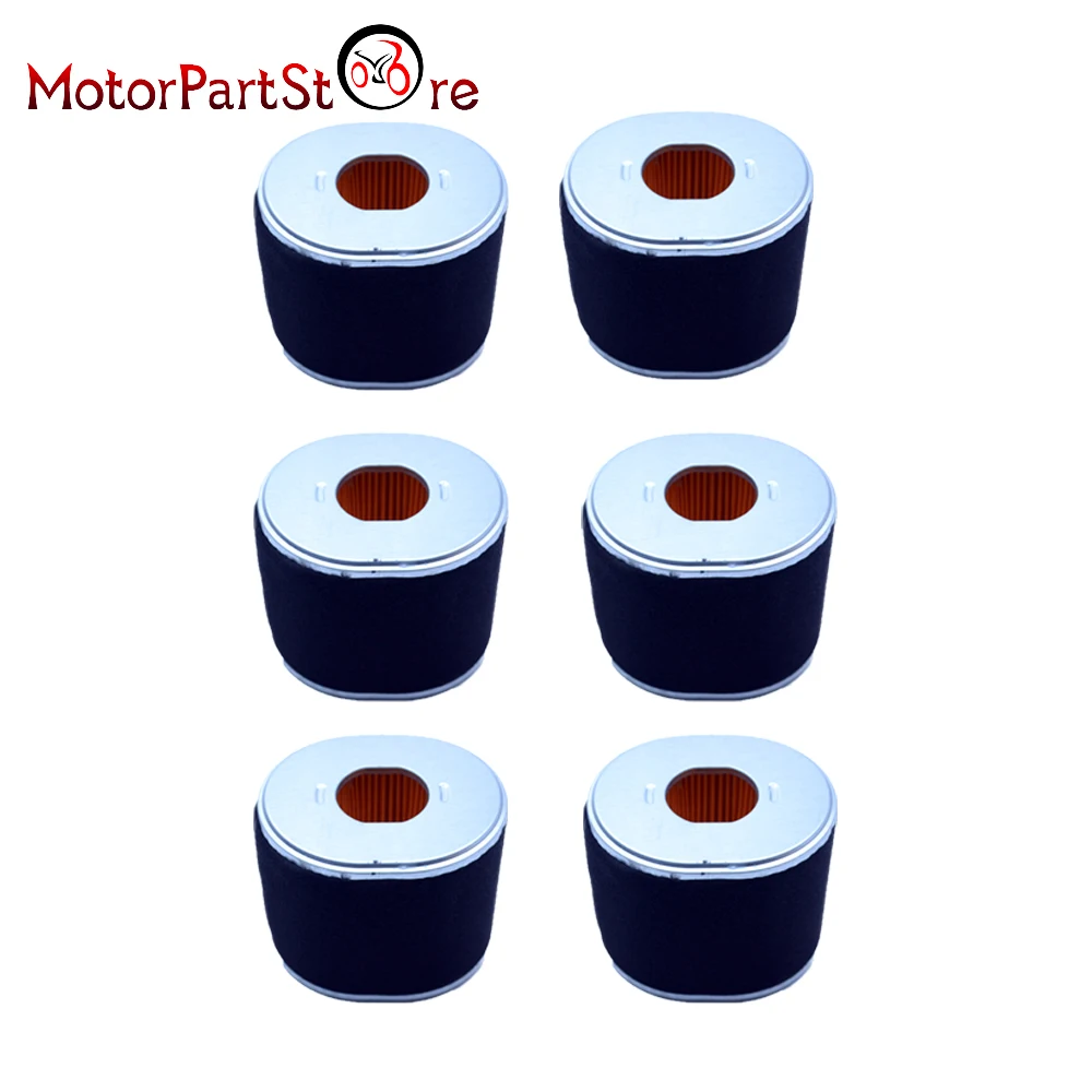 Воздушный фильтр 6 шт. для двигателя Honda GX340 GX390 11HP 13HP 188F 190F 192F 17210 ZE3 000 010 505|Воздушные