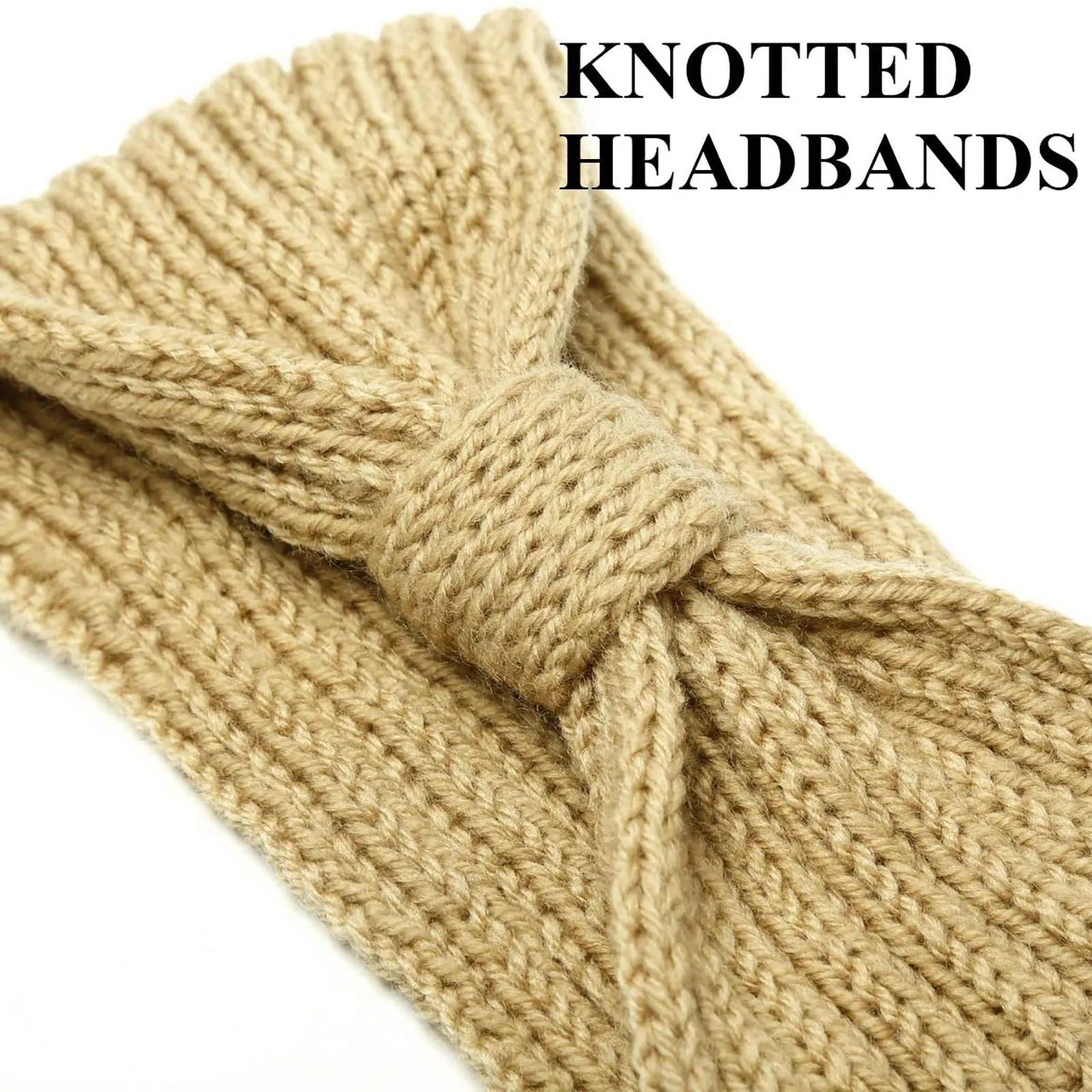 

Turban Headbands For Women Bow Knotted Head Wraps Wide Elastic Winter =