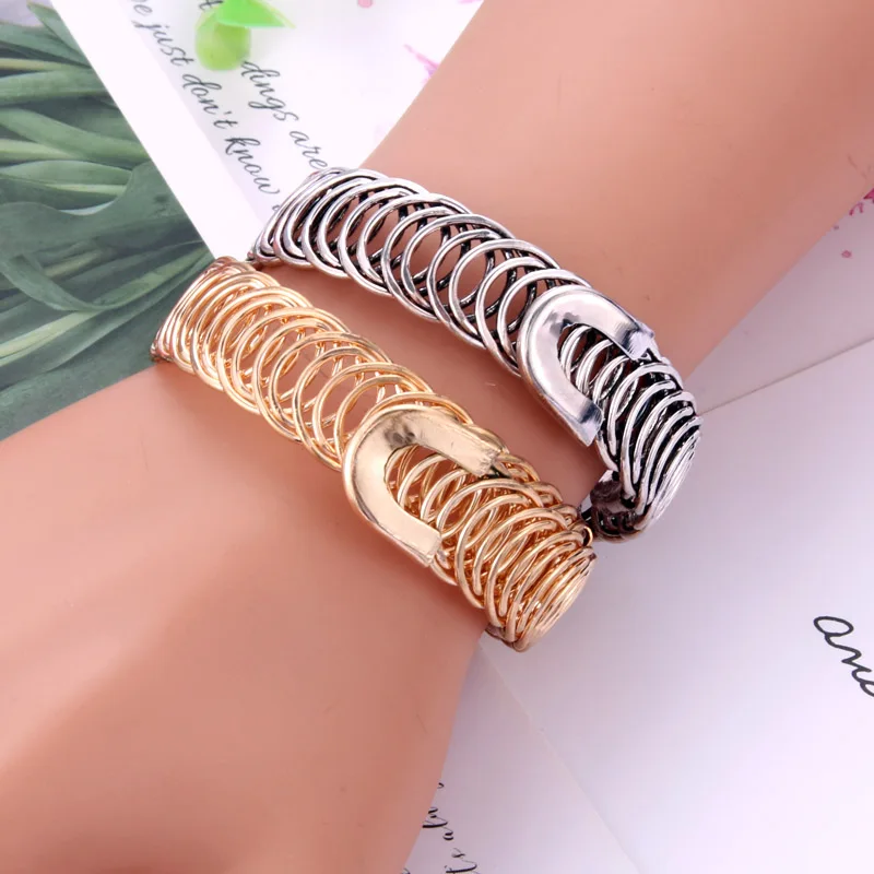 Оптовая продажа новые ювелирные изделия эластичный браслет золотой