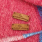 Этикетки для одежды, деревянные этикетки, Персонализированные Бирки, вязаные этикетки, имя на заказ, дизайн на заказ, бирки с именами, пользовательские этикетки, (WD2220)