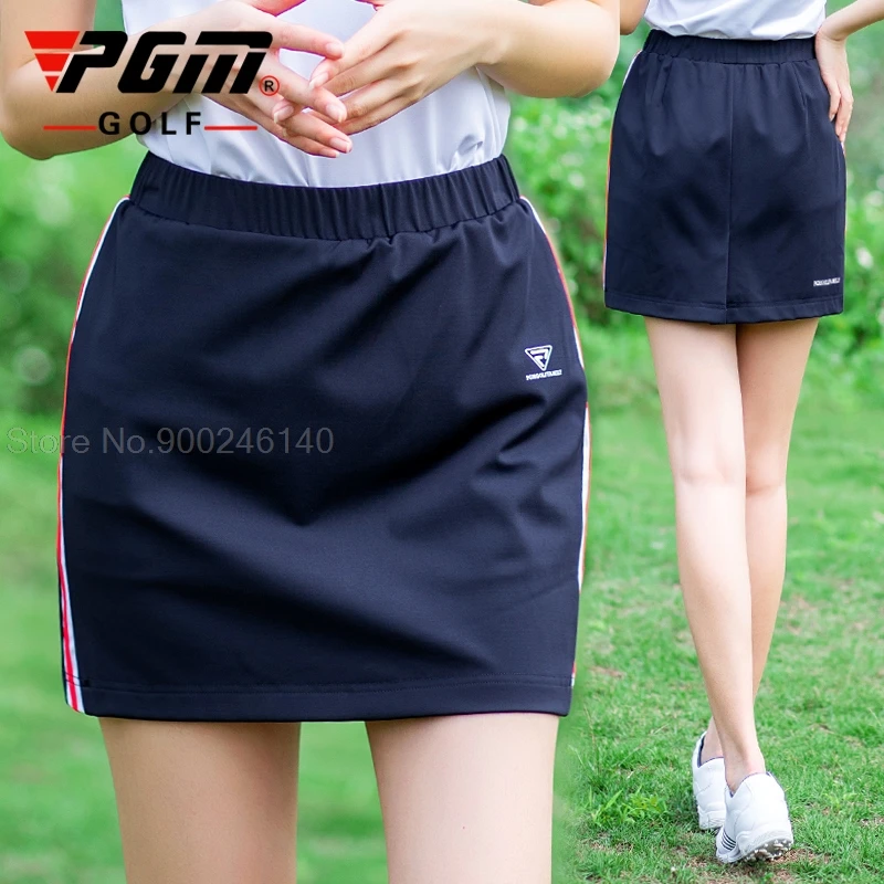

Летняя новая женская юбка для гольфа PGM, Повседневная Уличная Спортивная Короткая юбка для девушек, быстросохнущие шорты для женщин, полосатая облегающая одежда для гольфа