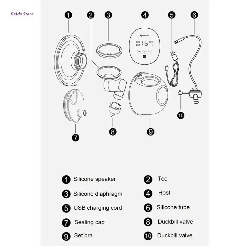 

Electric Automatic Wearable Double Breast Pump Portable Baby Nipple Silence Suction Cup Feeding Milk Bottles Rechargeable