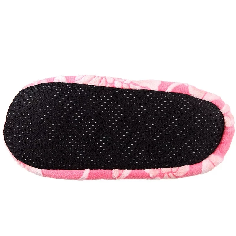 

Winter Fur Slippers Women Warm House Slippers Plush Flip Flops Christmas Cotton Indoor Home Shoes Flower Floor Shoes