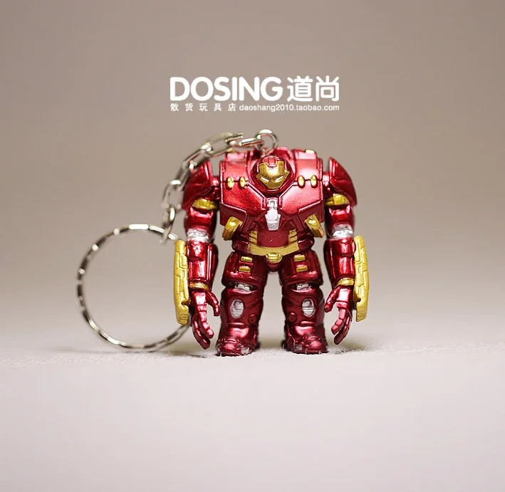 

Marvel Bulk Pack Keychain Pendant Iron Man Hulk Buster Model Anime Figures Collect Ornaments
