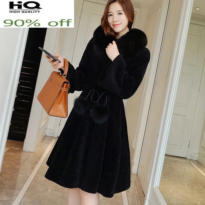 

Real Fur Coat Female 100% Wool Warm Winter Clothes Women Fox Fur Collar Hooded Woman Jacket 2022 Mujeres Abrigos 1713 Pph1479