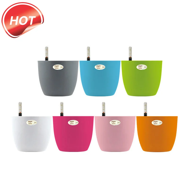 Круглые смоляные горшки для цветов 1 шт. автоматические поливочные цветочные