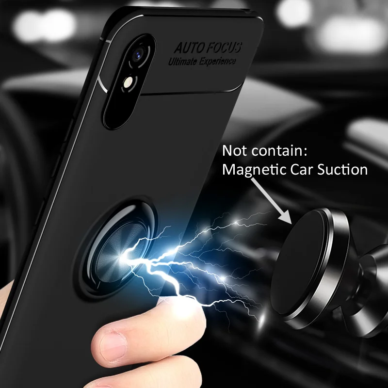

redmi 9a With Finger Ring case for xiaomi redmi 9a screen protector glass note9 9s back cover xiomi xiaomi redmi note 9 pro case