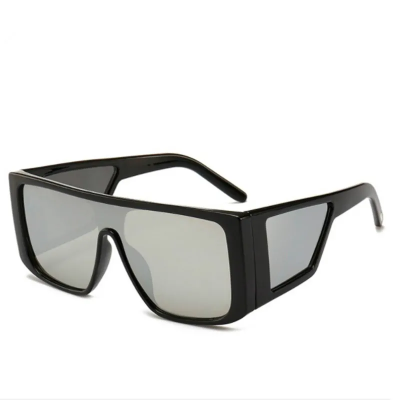 Мужские солнцезащитные очки в большой квадратной коробке черные ветрозащитные с