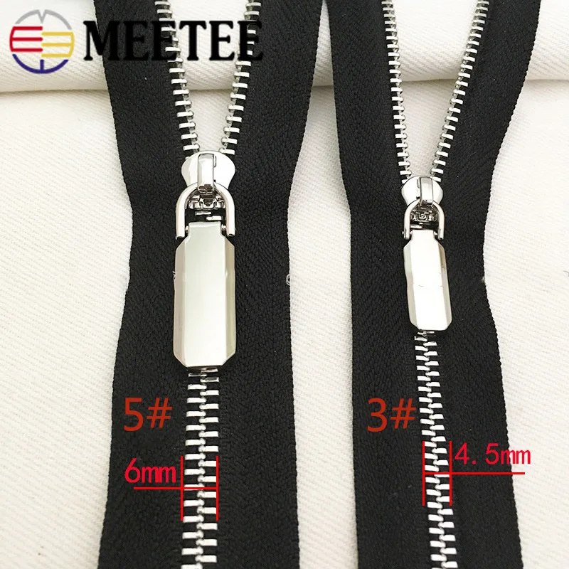 5 шт. # Пружинные застежки-молнии Слайдеры для металлических молний съемные