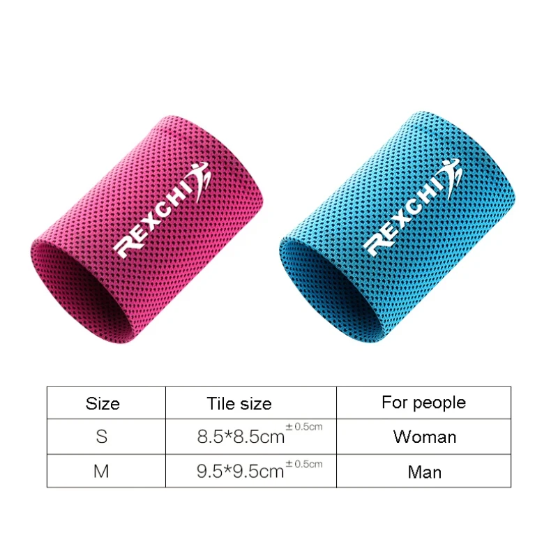 

1 pcs Wrist Brace Support Breathable Ice Cooling Sweat Band Tennis Wristband Wrap Sport Sweatband For Gym Yoga Volleyball