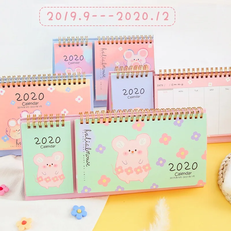 Прекрасный Гарри мышь настольный календарь DIY Note катушки календарей блокнот ежедневный планировщик расписаний,09-,12
