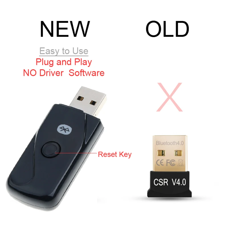 2018 беспроводной USB Bluetooth передатчик мини-адаптер 4 2 аудио музыка стерео передача