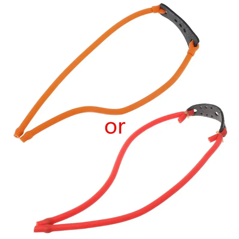 

Q1FF Slingshot Band Rubber Bands With Pocket Outdoor Catapult Supplies Strong Elastic
