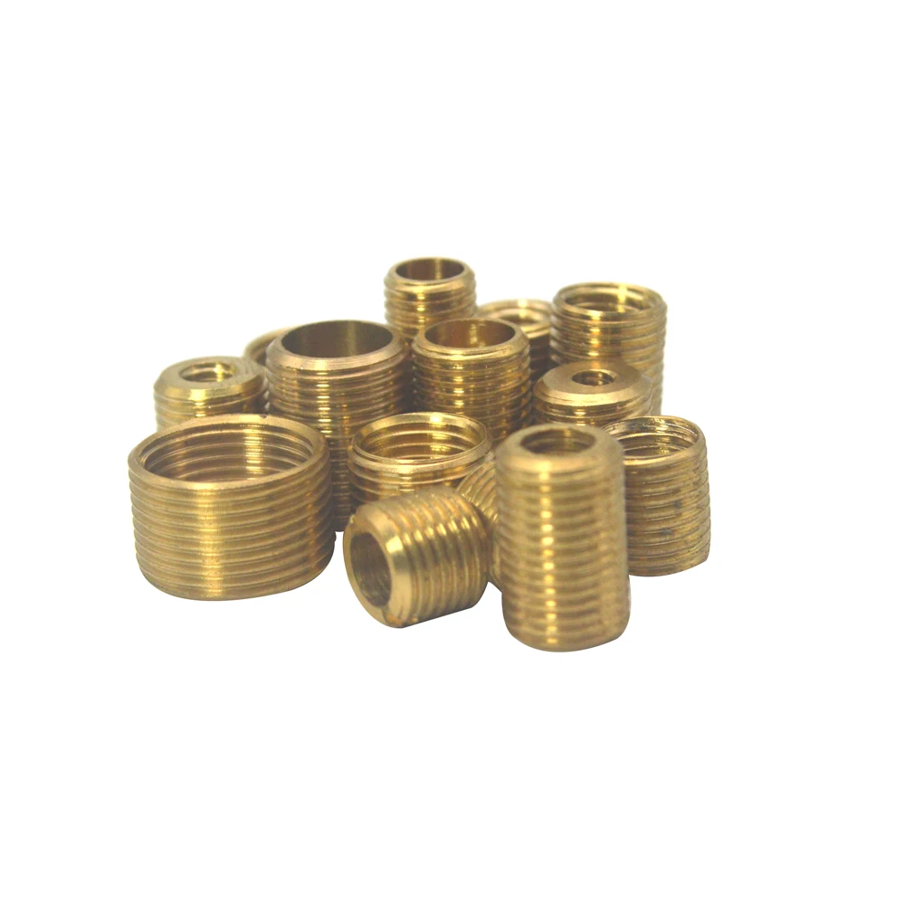 Переходная головка из чистой латуни с полыми зубьями Метрическая Резьбовая