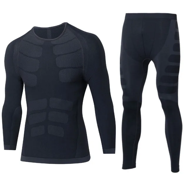 Футболки + штаны комплекты термобелья для мужчин быстросохнущие анти микробные