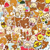 50pcsset kawaii bear stationery decoration sticker diy photo album diary scrapbook label sticker cute child stationery