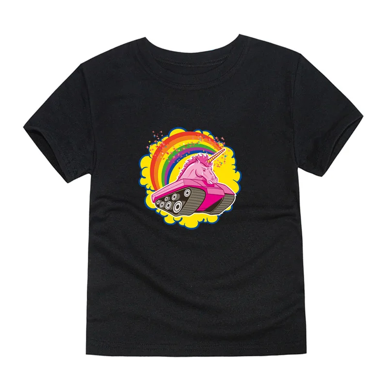 

Kids Candy Color Short Sleeve T Shirts for Girls Kids Cotton Clothes Animal 3D Print Summer Casual Outwear Fashion Costume