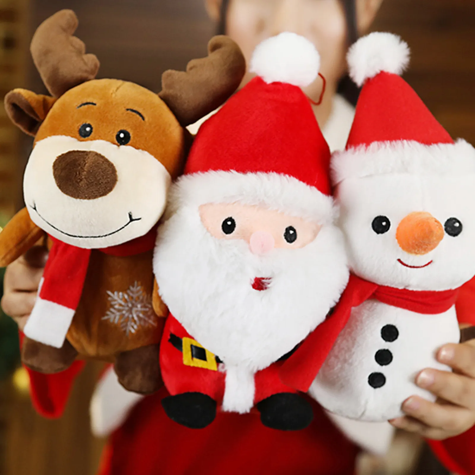 Кукла Санта-Клаус лось плюшевая игрушка снеговик кукла Ragdoll рождественский