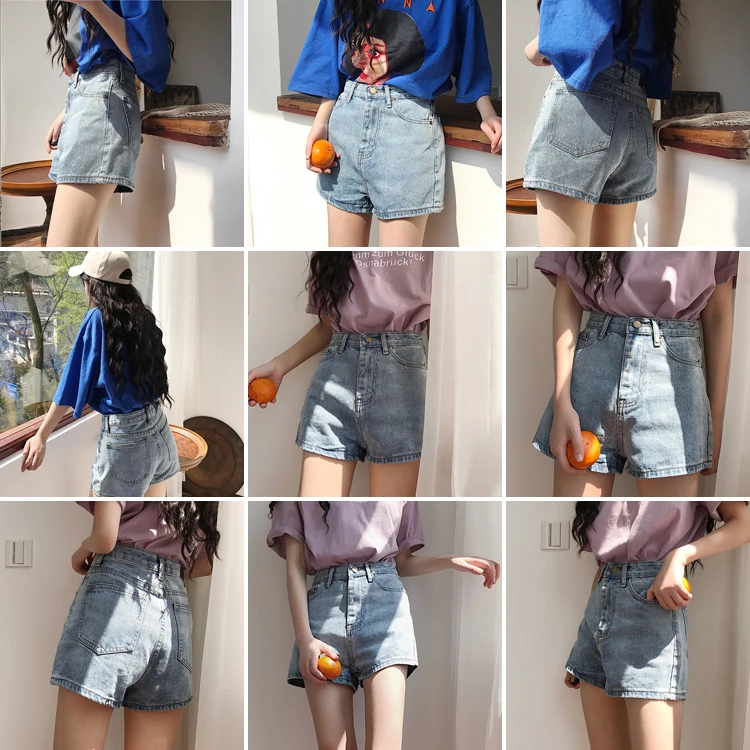 

2020 women's spring and summer new denim shorts