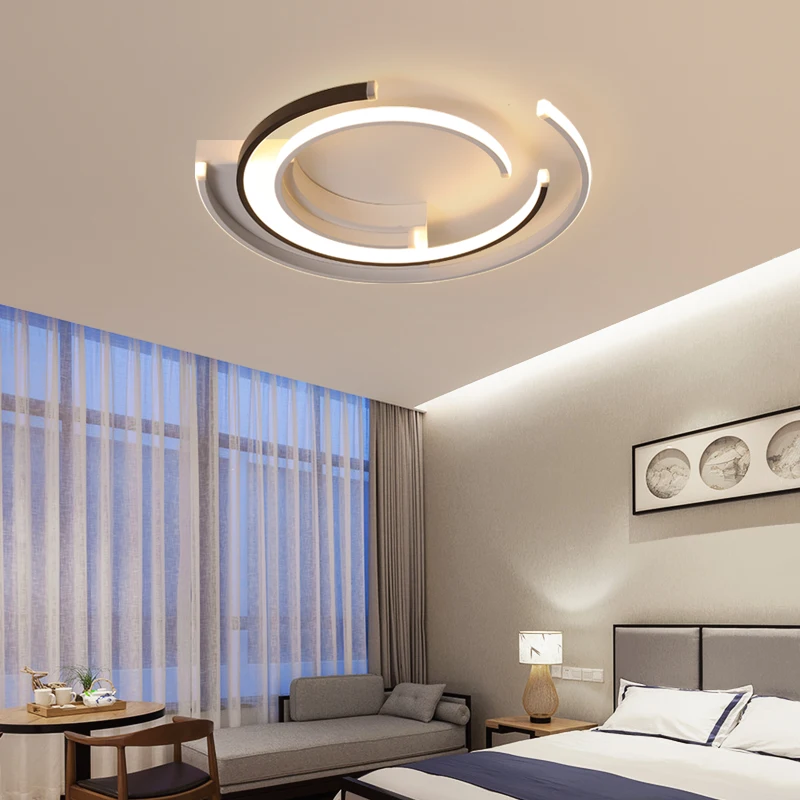 

YSN Chandelier Lighting for Living room Bedroom AC85-265V Modern Chandeliers Lustre Round Aluminum Ceiling Chandelier Lights