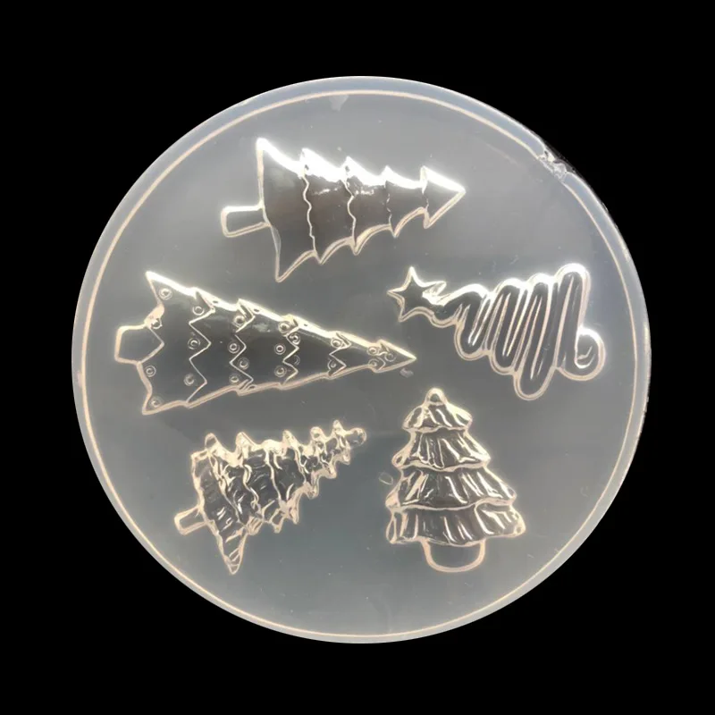 

Зеркало Форма для литья под давлением Рождественская елка силиконовые формы DIY ювелирных изделий ремесла украшения УФ-отверждаемая эпокси...