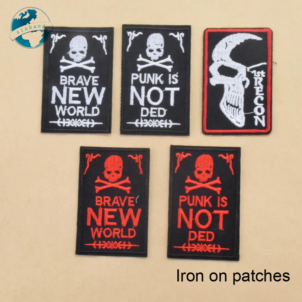 Патчи с 5 рисунками и надписью Iron On для глажения набор аппликаций сделай сам