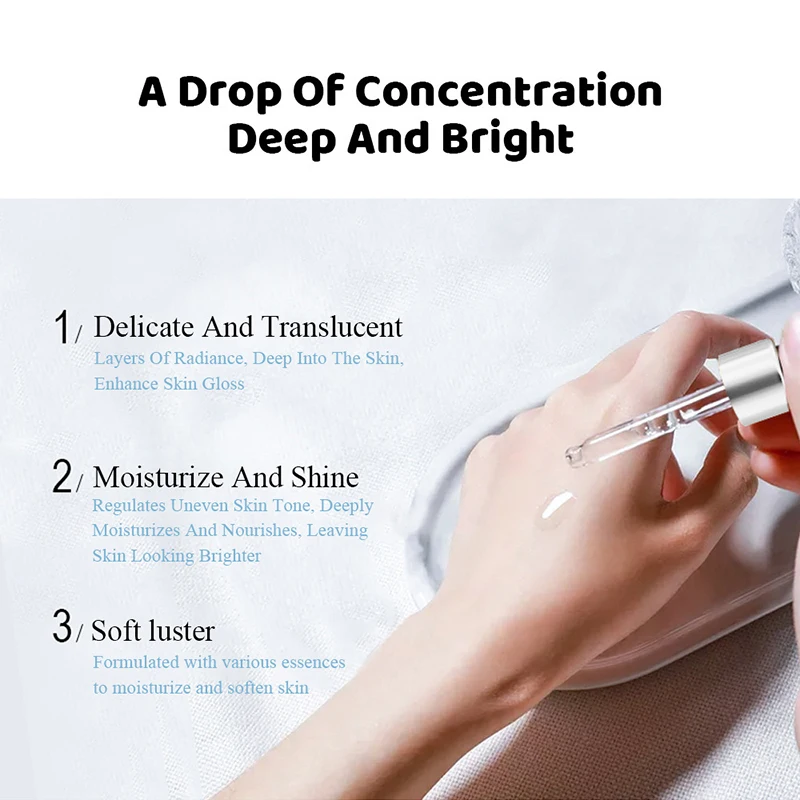 

Niacinamide Whitening Face Serum Moisturizing Anti-glycation Facial Essence Soothing Roughness Brighten Skin Collagen Serum