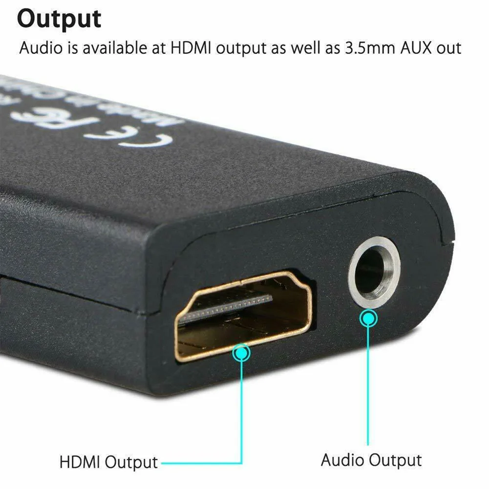 For PS2 to HDMI Audio Video Converter Adapter Portable AV Cable USB 5V Input JHP-Best | Электроника