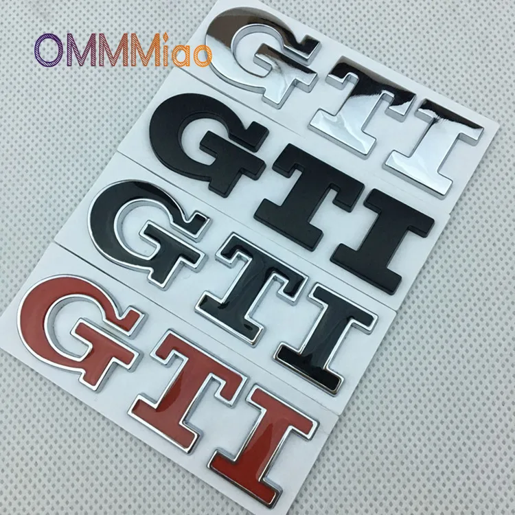 

GTI car sticker Volkswagen high performance modified Golf 7 6 Polo metal car logo tail logo car decor car stickers and decals