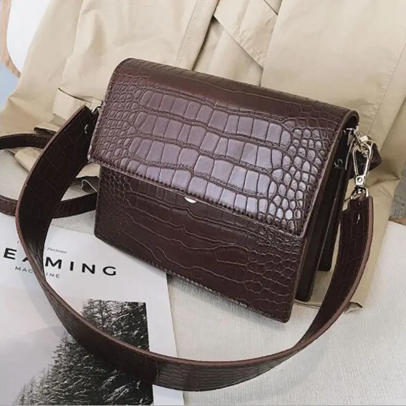 Модные дизайнерские сумки из крокодиловой кожи женские Сумки искусственной