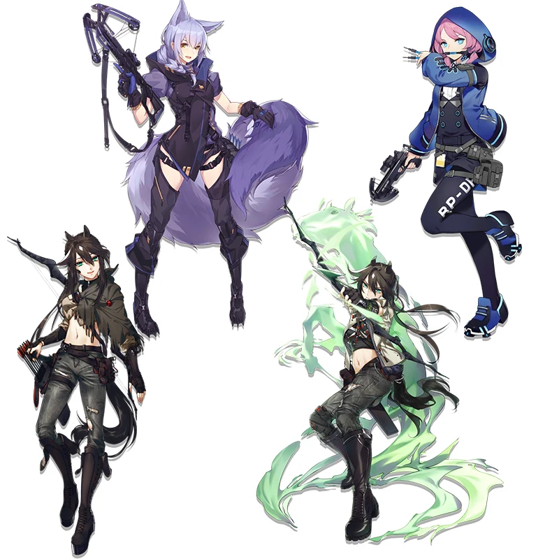 

Three Ratels CA13 синий яд Горячая игра Arknights аниме наклейка для автомобиля велосипед мотоцикл шлем для ноутбука Наклейка на стену наклейки