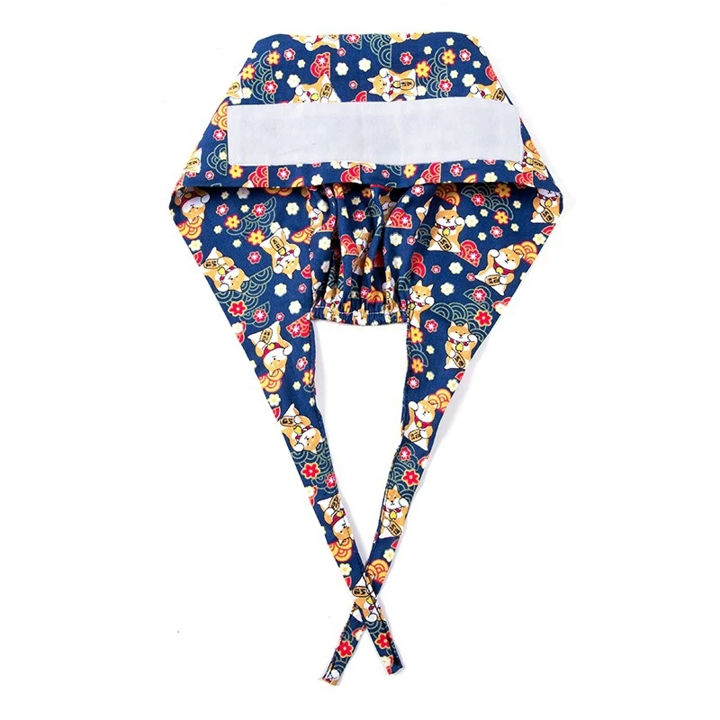 

Unisex Scrubs Caps Adjustable Cotton Tooth Printing Hats High Quality Adjustable sweat-absorbent Elastic Multicolor Scrubs Hats