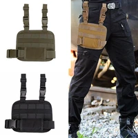 tactical molle drop leg gun holster platform quick release thigh rig panel plate pistol pouch adapter hunting accessories